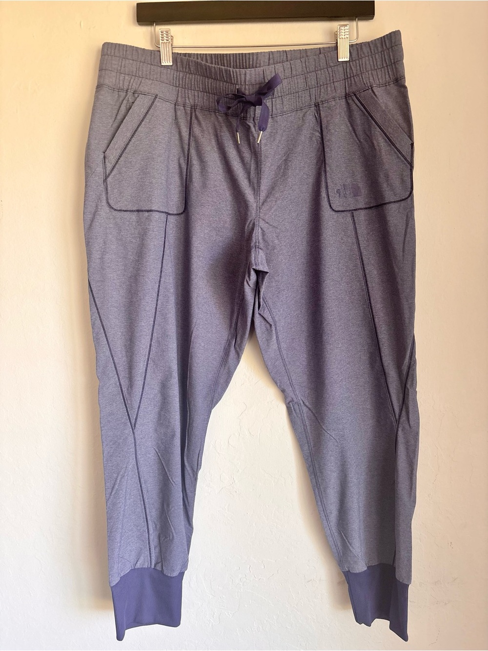 The North Face Heathered Athletic Jogger Pants Tie Waist NF00CD1K, Sz XL